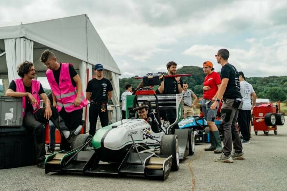 Elektrische racewagen KU Leuven eindigt op tweede plaats in Kroatië