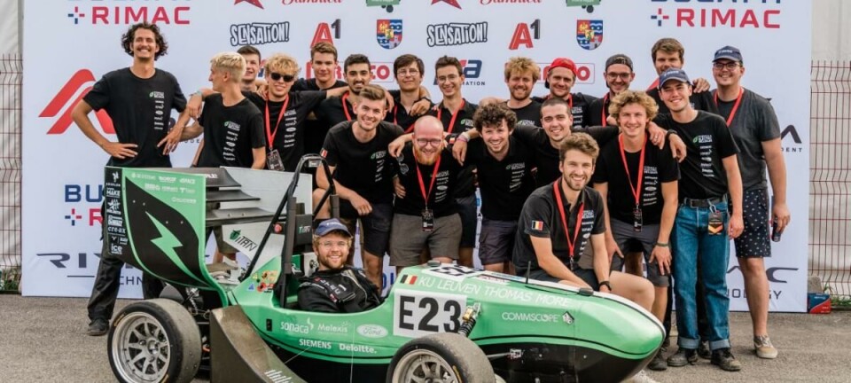 Elektrische racewagen KU Leuven eindigt op tweede plaats in Kroatië