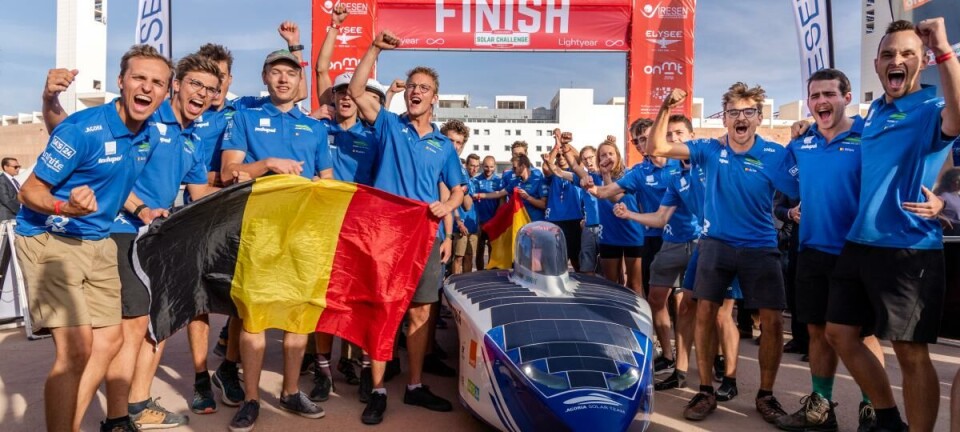 Zonne-energiewagen KU Leuven eindigt op de tweede plek