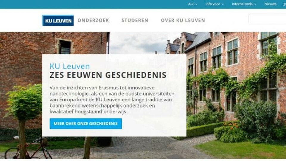 KU Leuven-websites worden minder druk