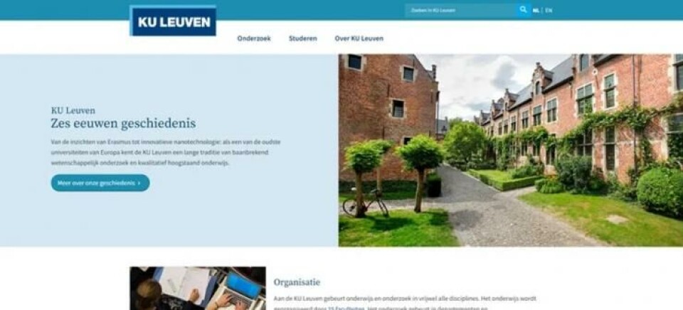 KU Leuven-websites worden minder druk