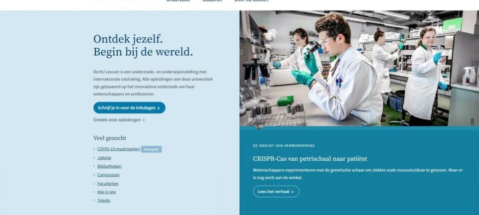 KU Leuven-websites worden minder druk