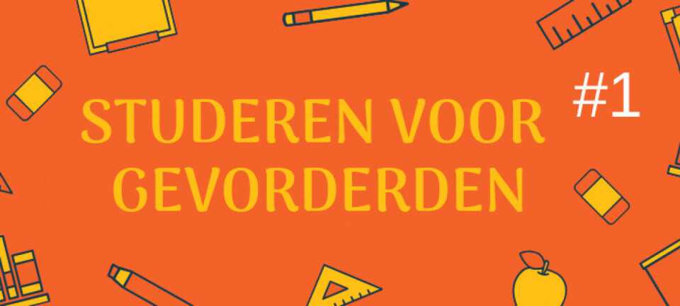 Studeren voor gevorderden #1