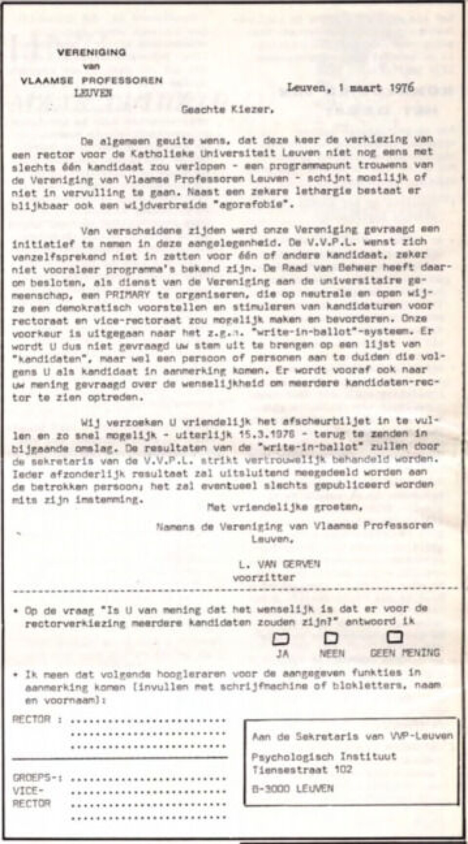 Hoe win je een rectorverkiezing aan de KU Leuven? Een kleine geschiedenis
