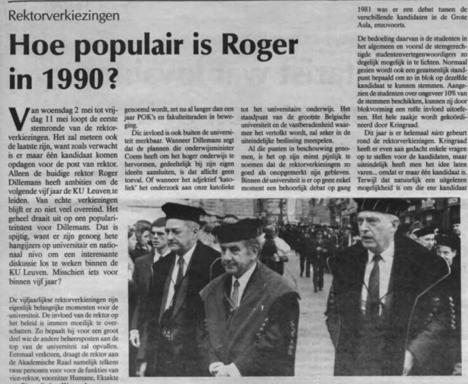 Hoe win je een rectorverkiezing aan de KU Leuven? Een kleine geschiedenis