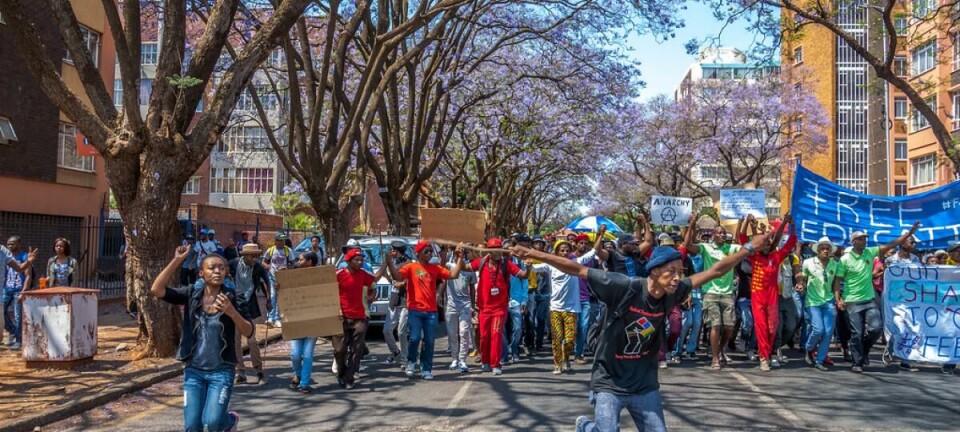 Zuid-Afrikaanse studenten strijden om lagere inschrijvingsgelden