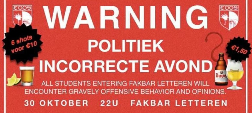 Ophef over Politiek Incorrecte Avond van Eoos