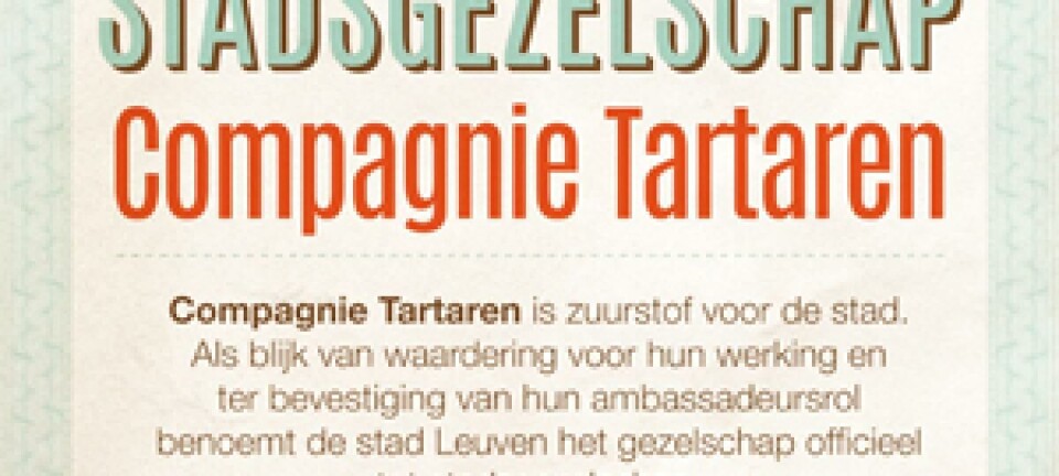 Nieuw Leuvens stadsgezelschap Cie Tartaren