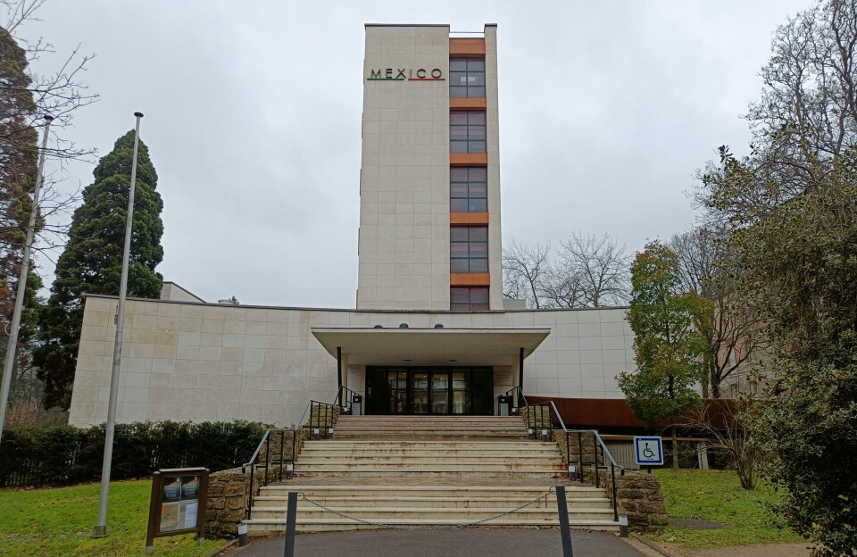 Het huis van Mexico staat tegenover dat van de Verenigde Staten.