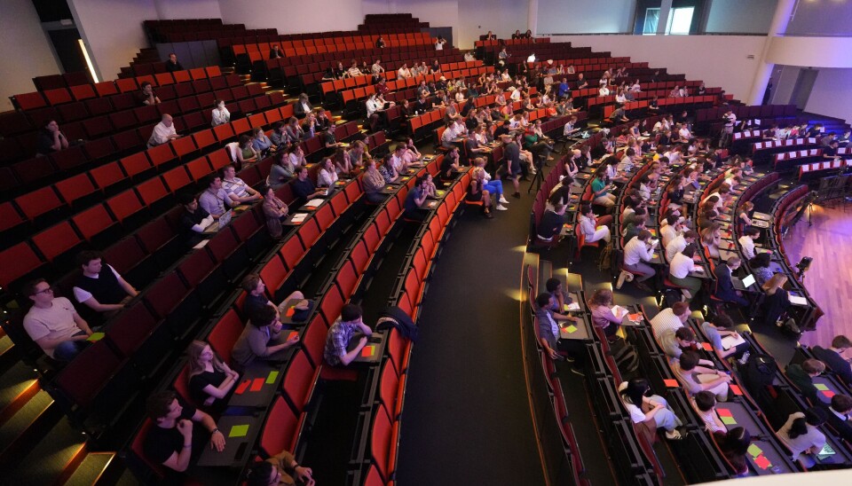 Het studentendebat tijdens de rectorverkiezingen.