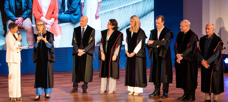 De opening was voor de rector vooral een manier om haar nieuwe beleidsploeg in de aandacht te plaatsen.
